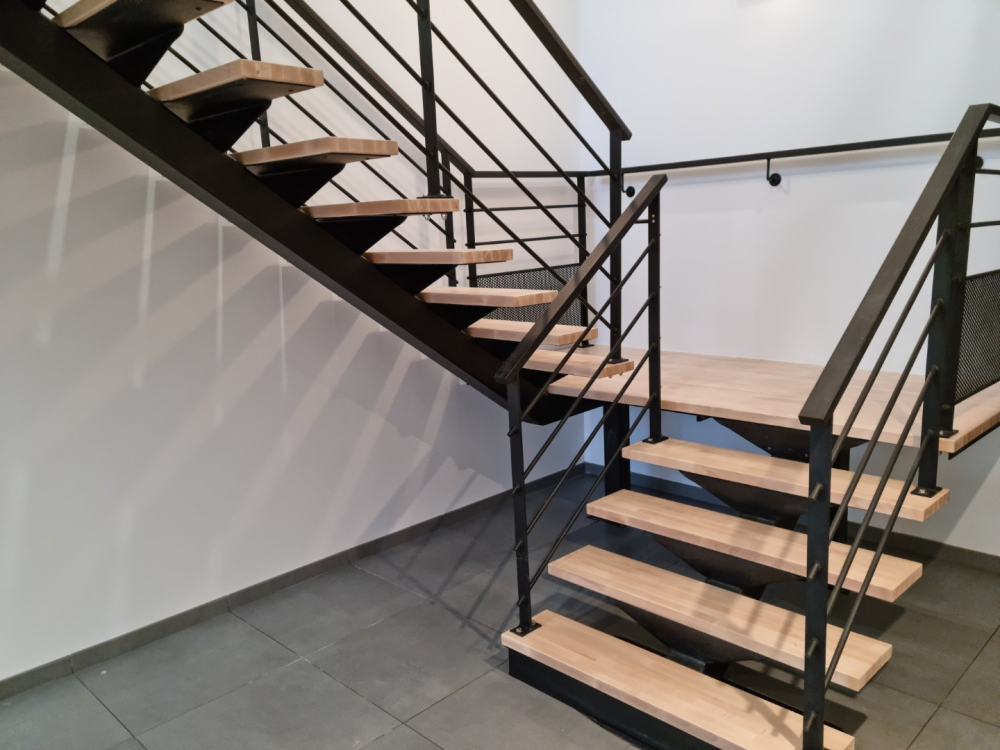 Escalier bois & métal